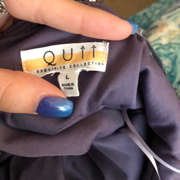 purple sequin mini dress - Picture 5 of 5